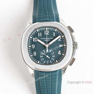 MMA Factory Patek Philippe Aquanaut Flyback Chronograph 7750 Watches New Sky Blue Dial